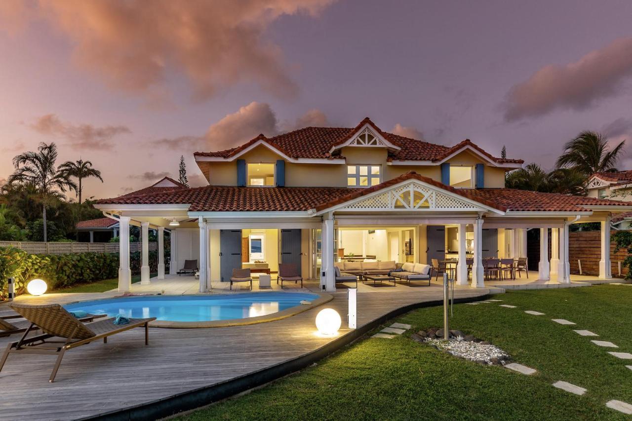 Villa Marine 5 Etoiles Sur La Plage Du Lagon A Deux Pas Du Golf Saint-Francois  Exterior photo